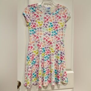 Girls’ pastel hearts dress XXL (16)